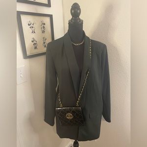 Charcoal gray blazer